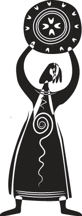 Adesivo decorativo personaggio tribale - TenStickers