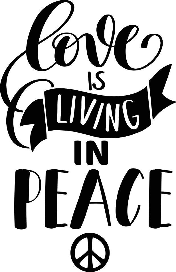 爱是和平的励志名言 - TenStickers