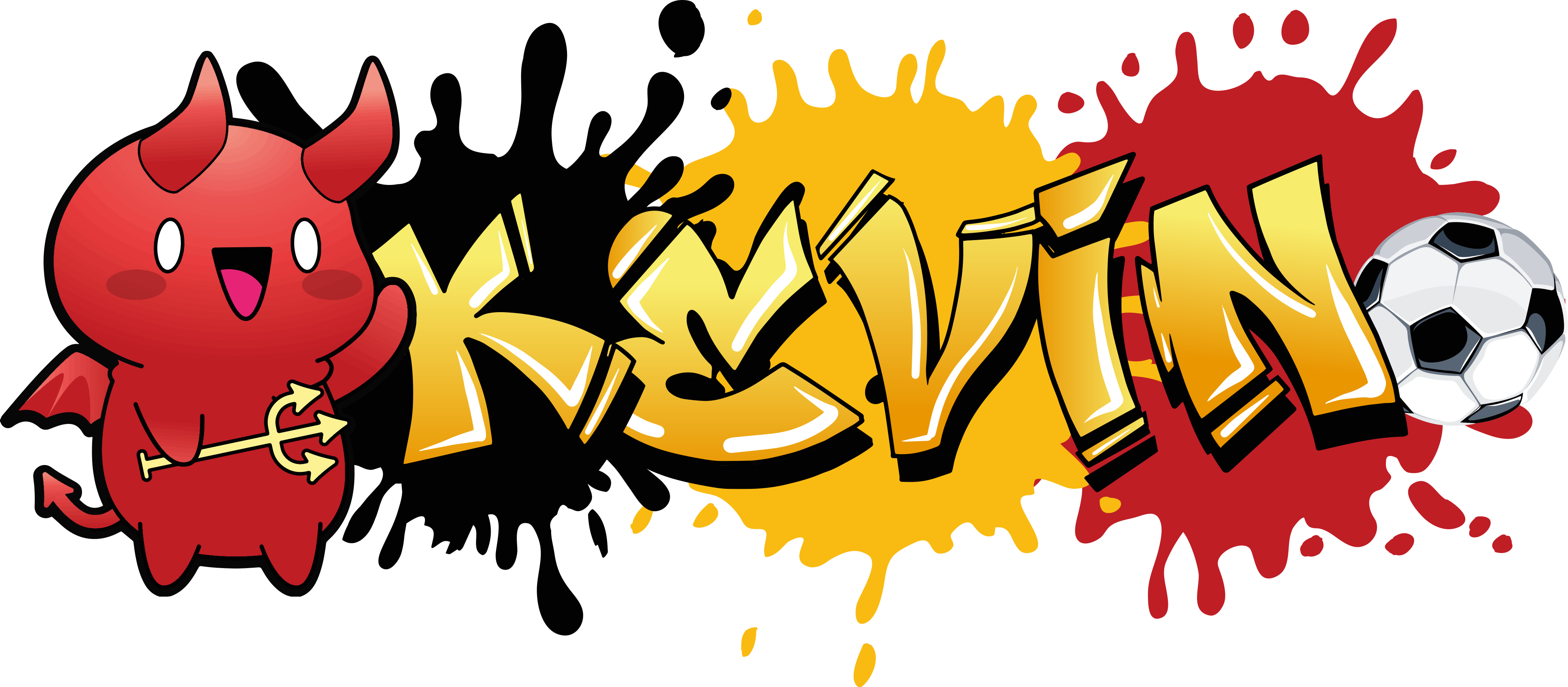 Sticker mural graffiti avec prénom et drapeau belge - TenStickers