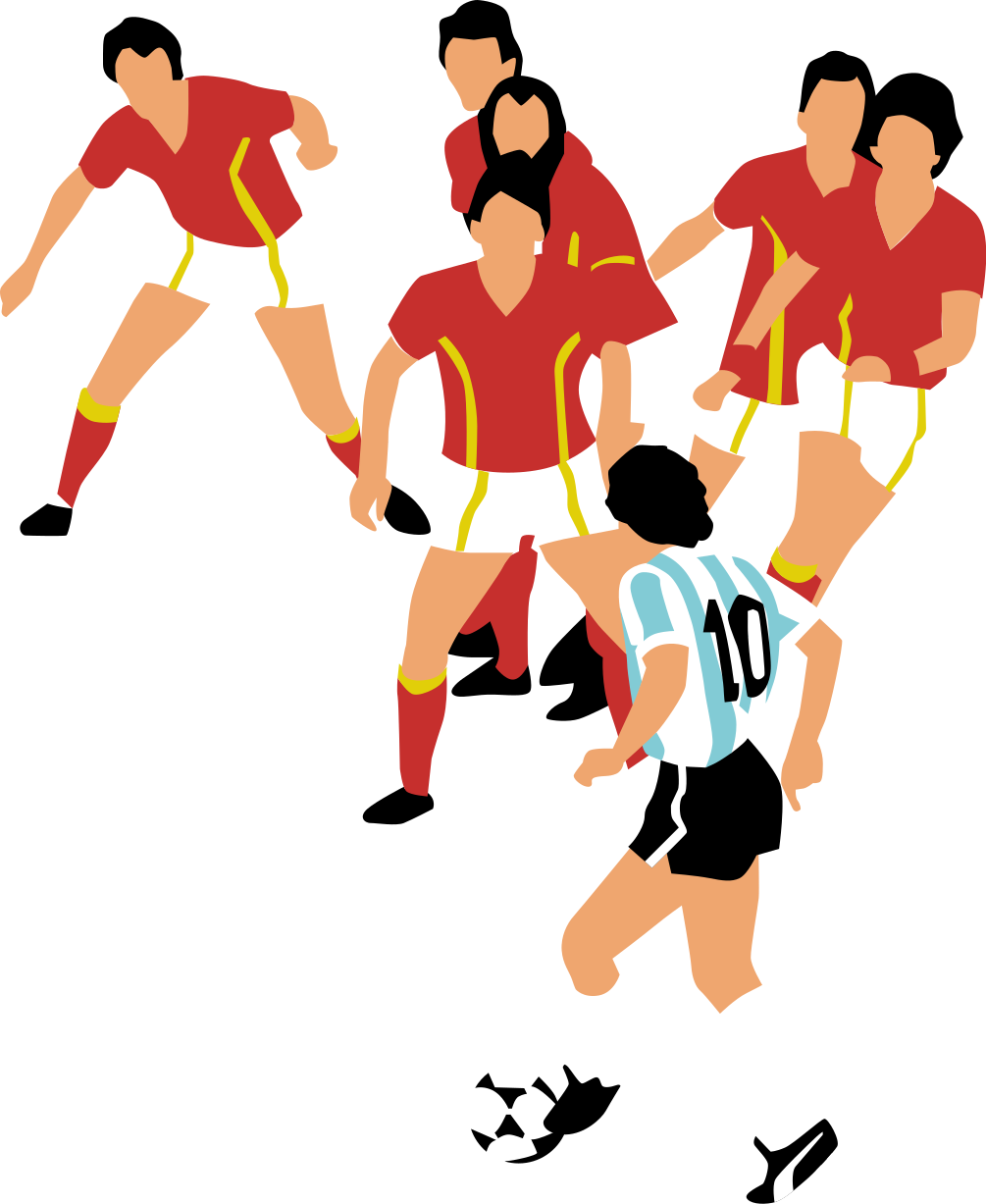 Sticker Foot Belgique Argentine 1986 - TenStickers