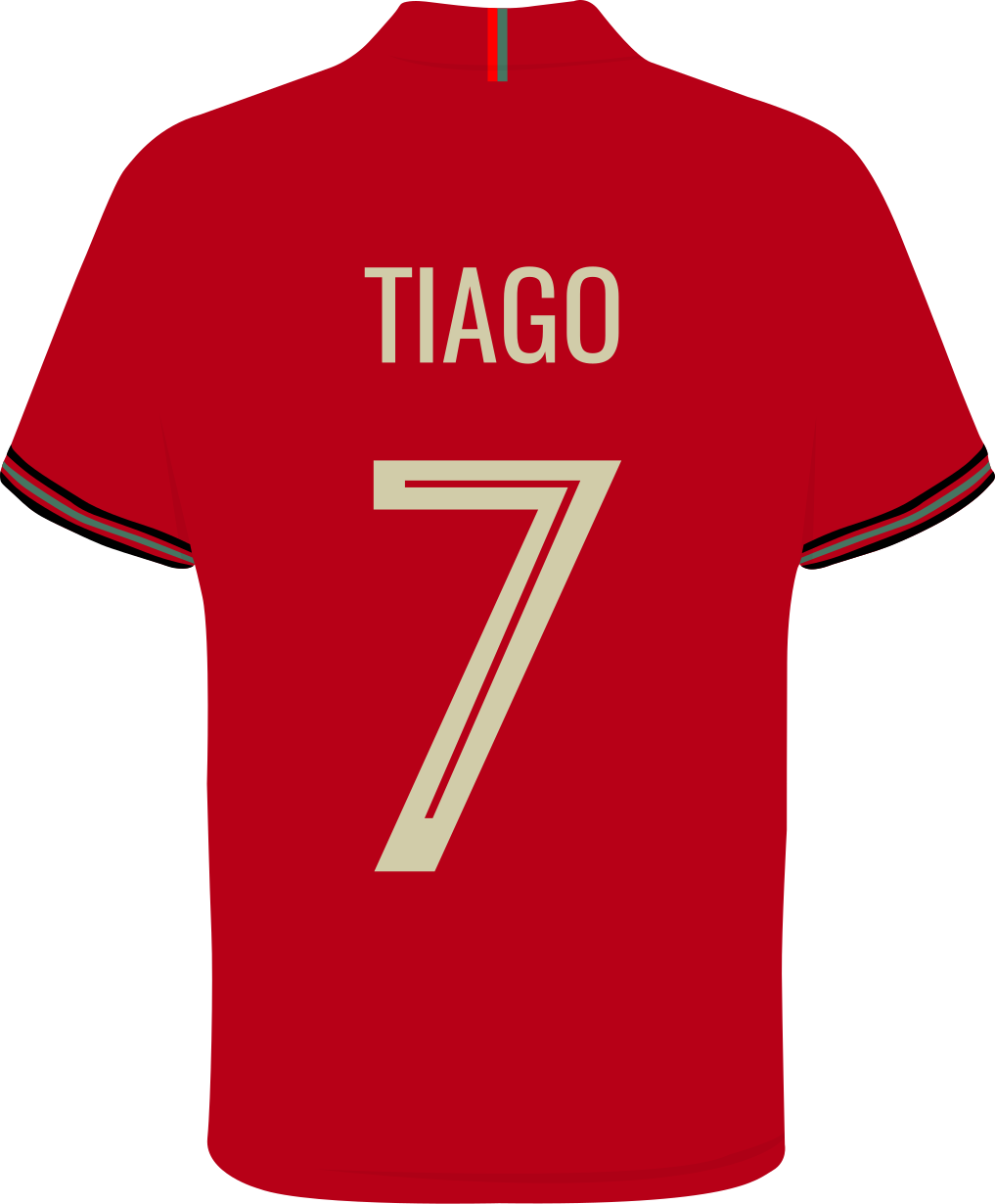 Autocolante Futebol T-shirtda seleção portuguesa - TenStickers