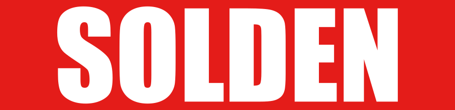 Raamsticker winkel solden tekstposter - TenStickers