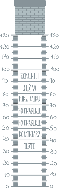 Naklejka ścienna "idzie kominiarz po drabinie" - TenStickers