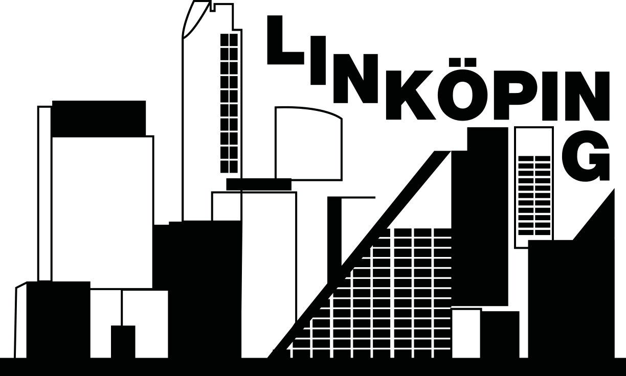 Skyline "linköping" skyline wallsticker - Tenstickers