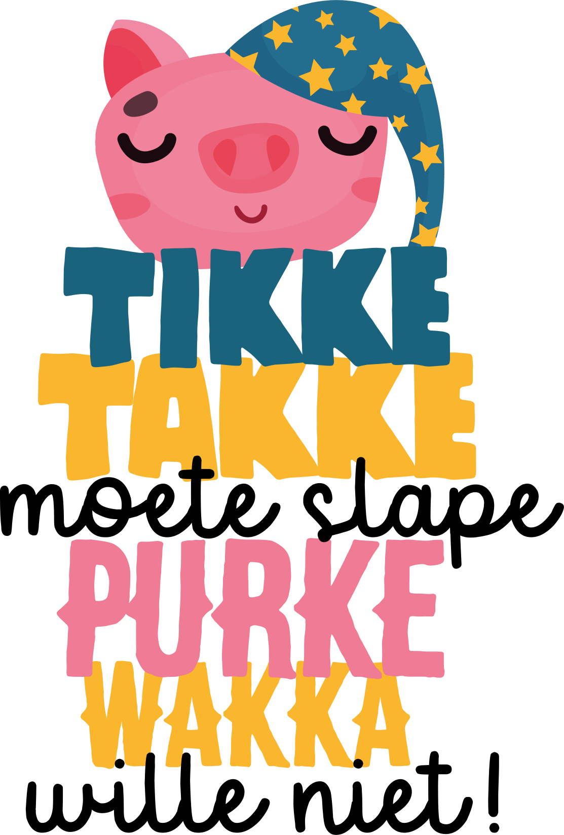 Muursticker kinderen slaapliedje Purk - TenStickers