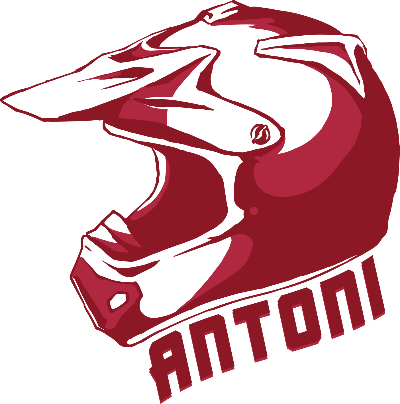 Naklejka na ścianę sporty Spersonalizowany kask żużlowy - TenStickers