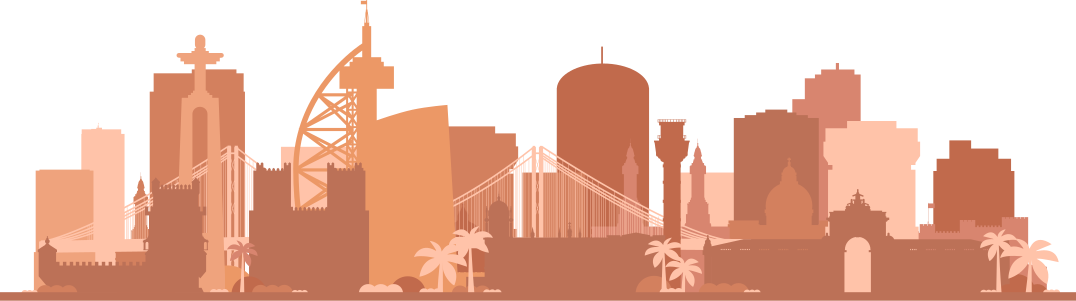 Autocolantes com cidades e países Horizonte de lisboa - TenStickers