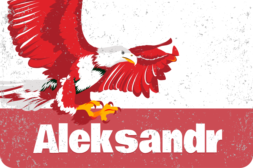 Naklejka na laptopa Orzeł bielik spersonalizowany - TenStickers