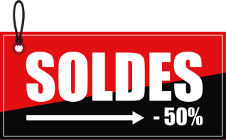 Vitrophanie stickers soldes vitrine - TenStickers