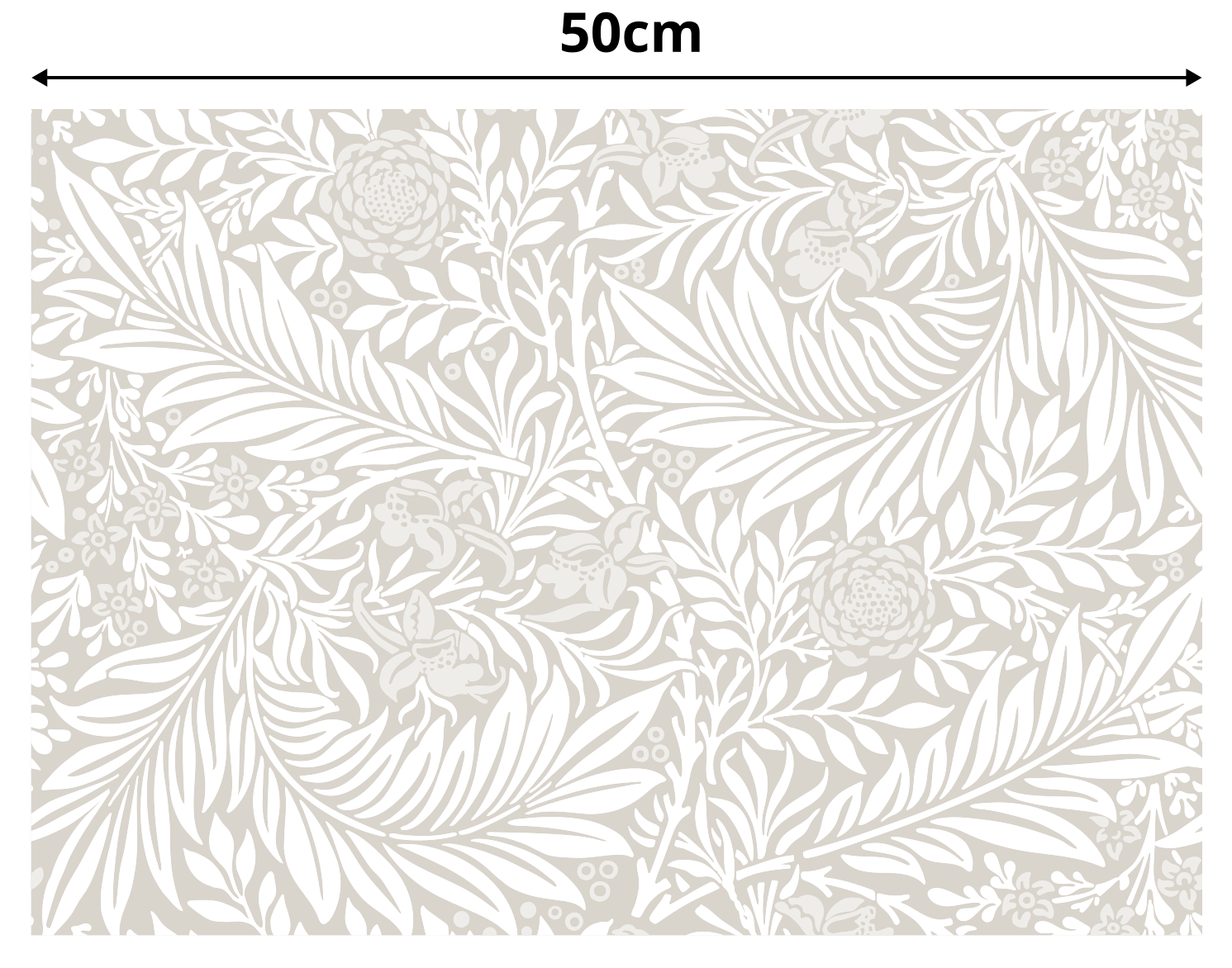 Vinilo para mueble patrón floral blanco - TenVinilo