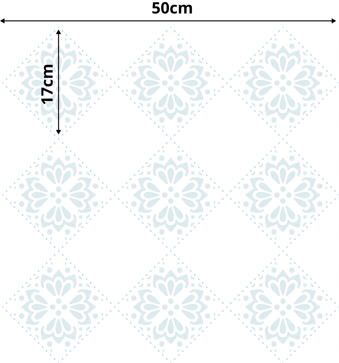 Vinilo para mueble mandala blanco - TenVinilo