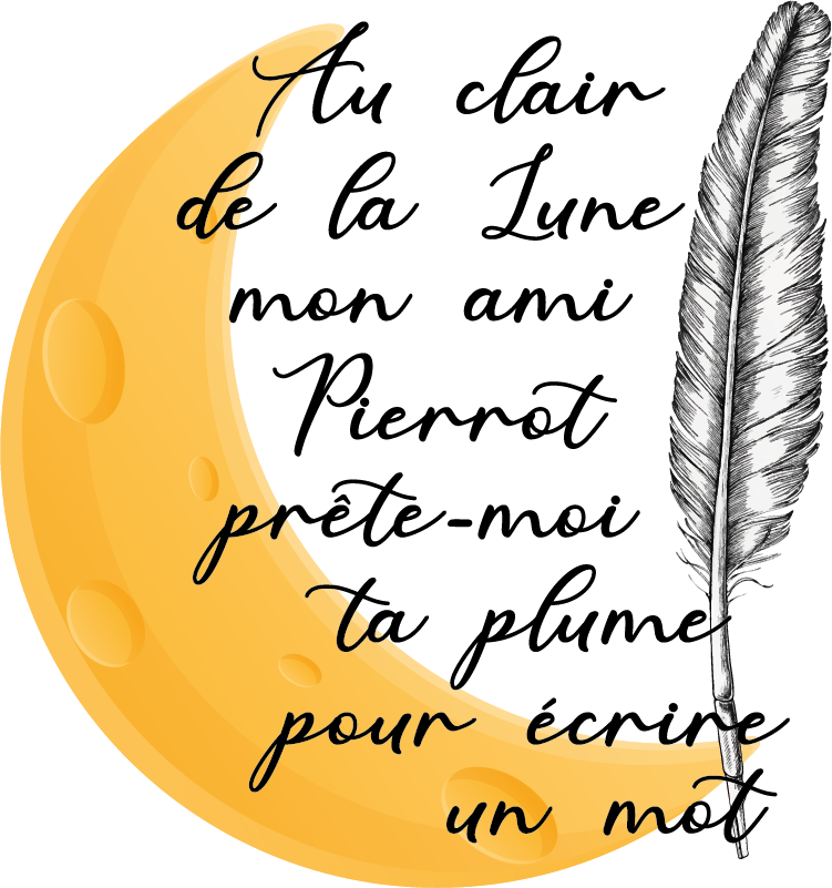 Sticker Comptine Au clair de la lune - TenStickers