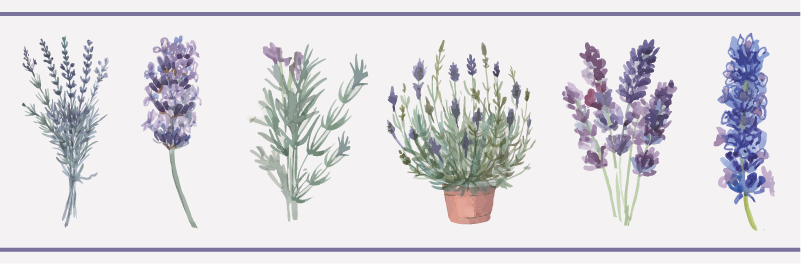 Frise tapisserie murale motifs provençaux - TenStickers