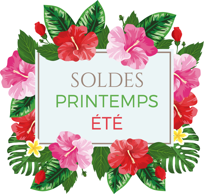 Sticker vitrine Cadre Nouvelle Collection Printemps-Ete
