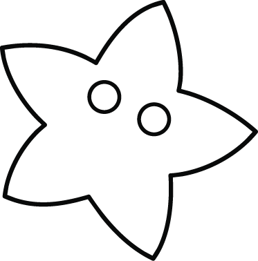Sticker enfant dessin étoile couleur - TenStickers