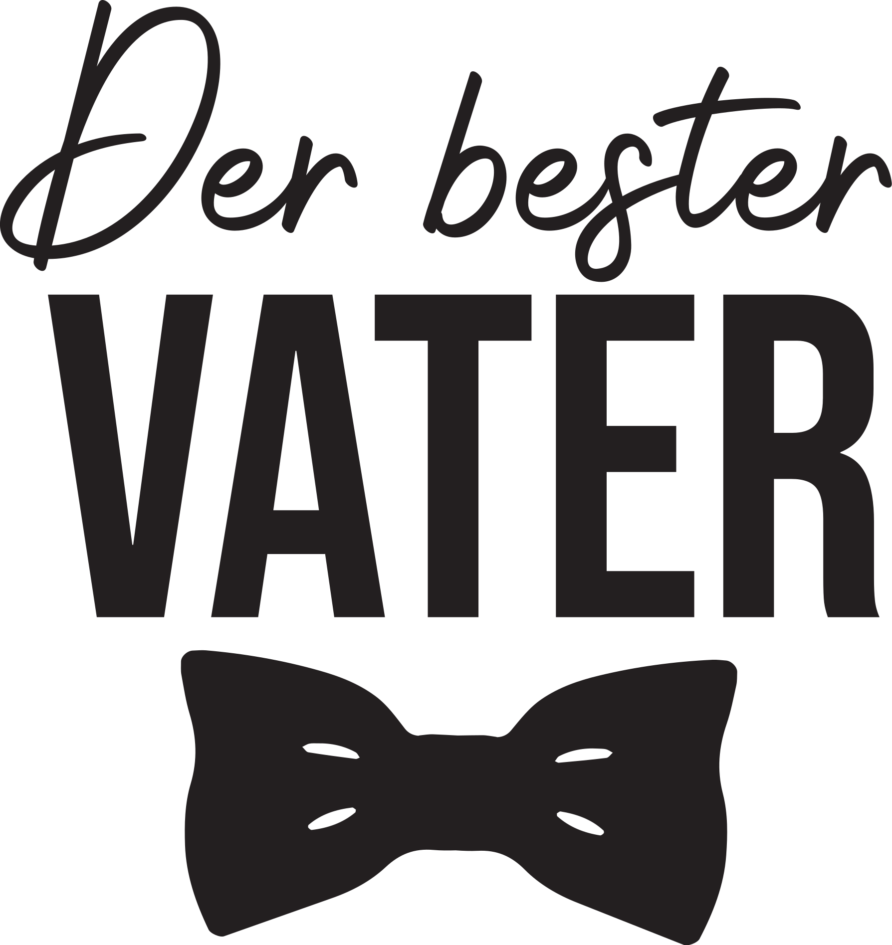 Wandtattoo Text Der beste Vater - TenStickers