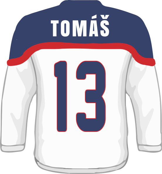 Nálepka hokejový dres na auto s menom - Tenstickers