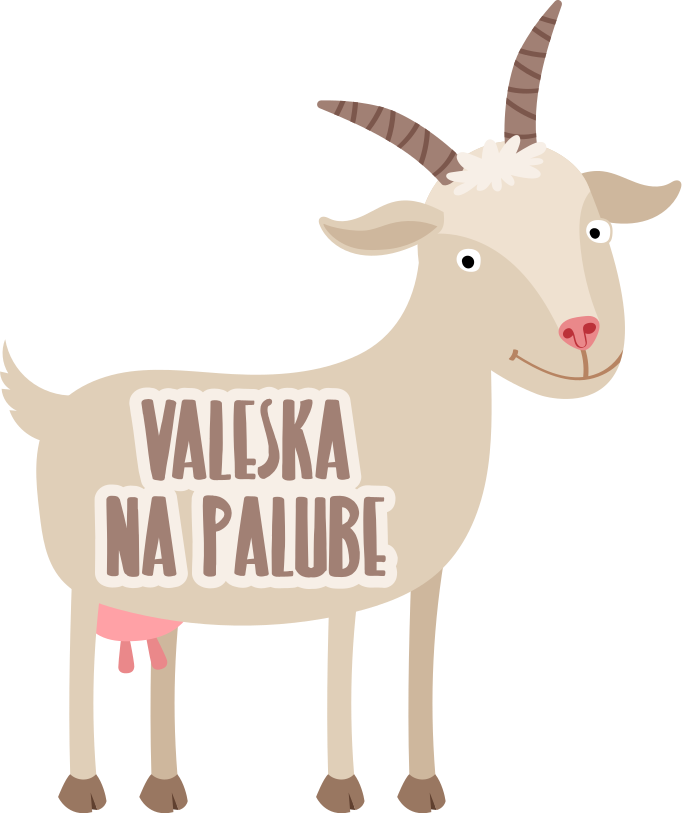 Nálepka dieťa na palube koza - Tenstickers