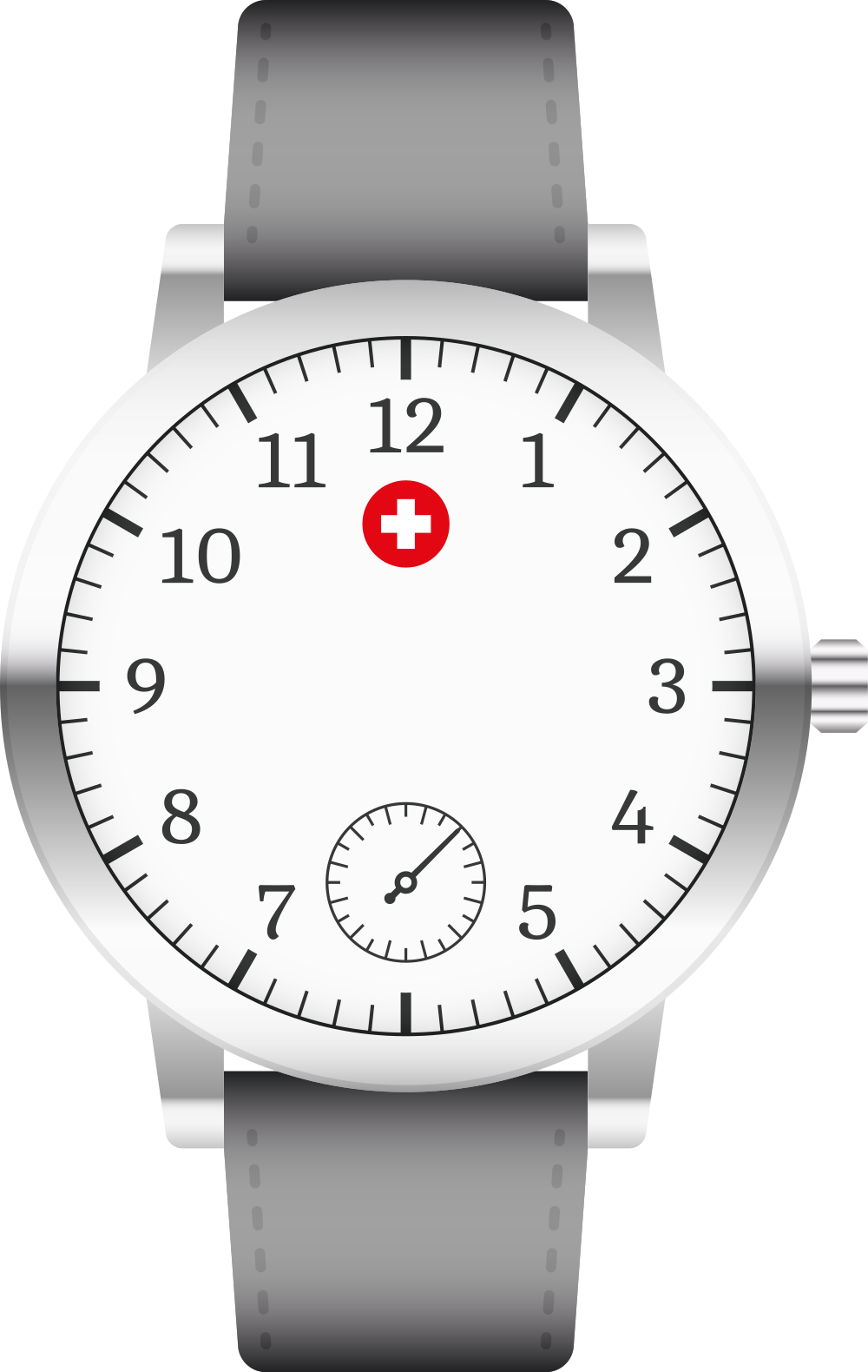 Wandtattoo Uhr Armbanduhr im Schweizdesign - TenStickers