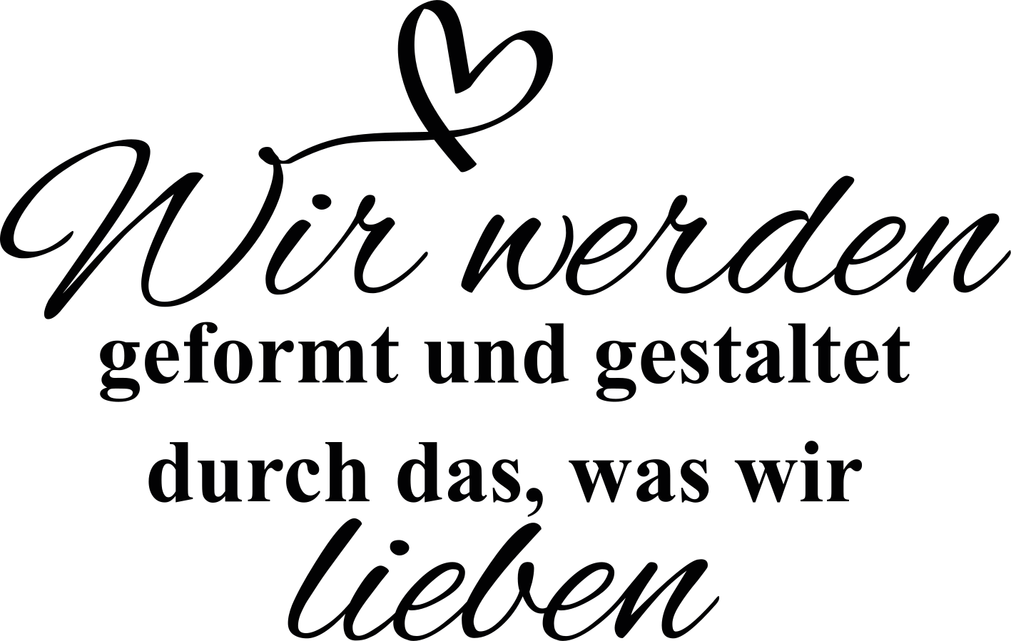 Wandaufkleber Wohnzimmer mit Zitat von Göhte - TenStickers