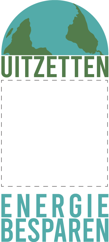 Stopcontact sticker energie besparen - TenStickers