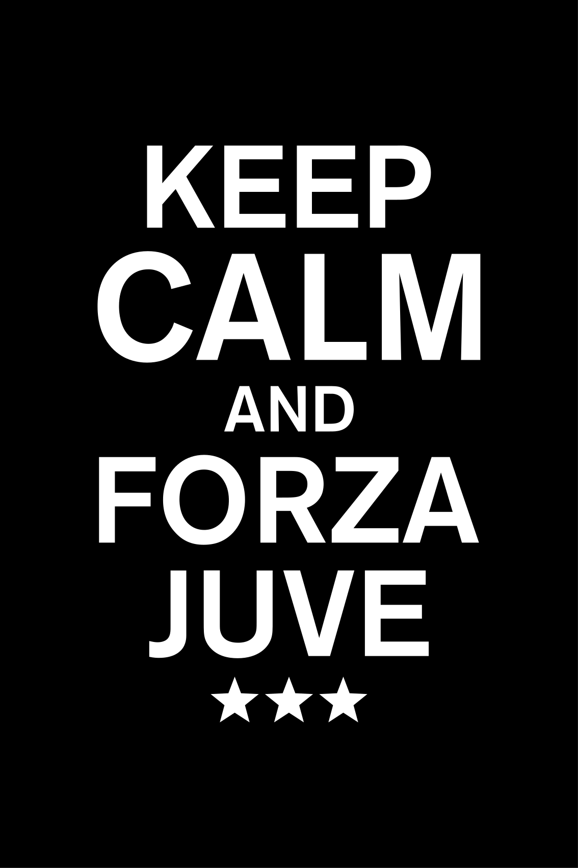 Sticker iphone Calma e forza juve - TenStickers