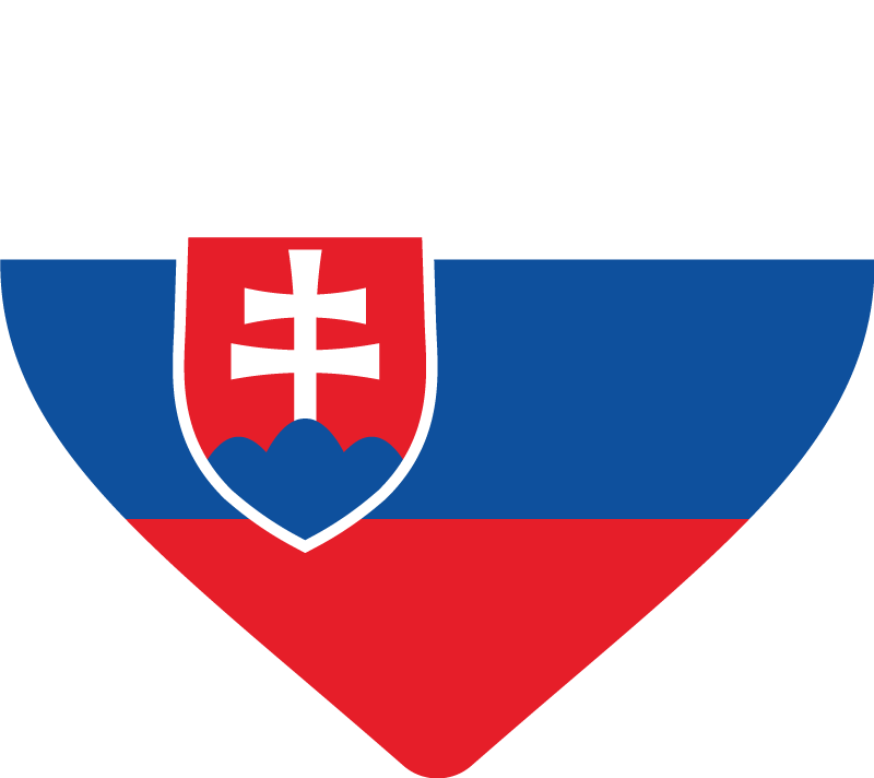 Nálepka Slovensko srdce na auto - Tenstickers