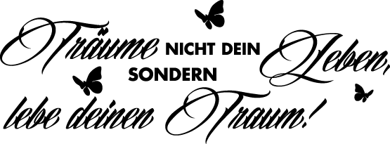 Träume Text Sticker - TenStickers