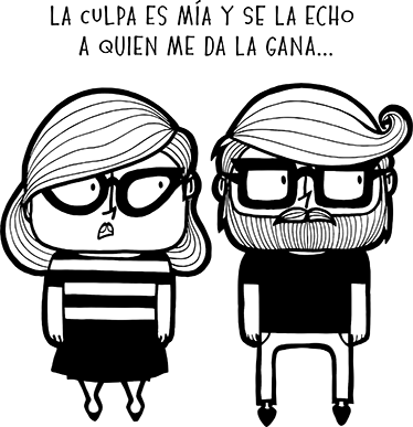 Vinilo decorativo la culpa es mía - TenVinilo