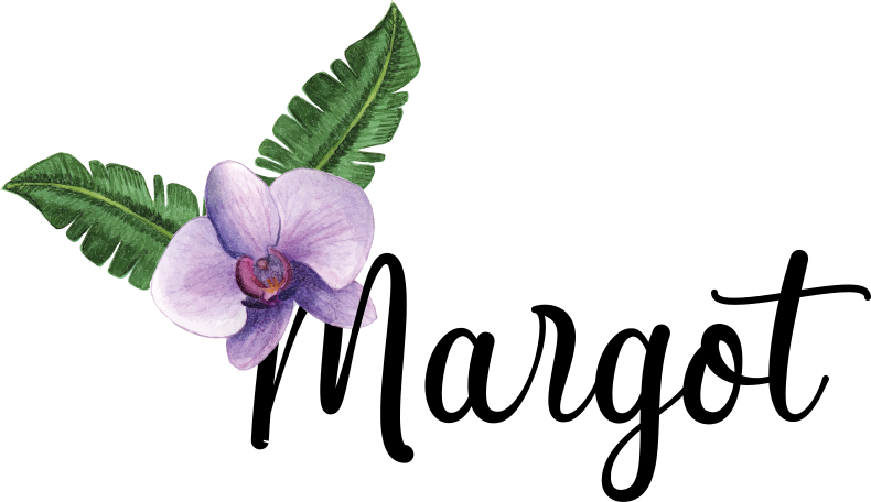 Sticker Fleurs orchidée prénom personnalisé - TenStickers