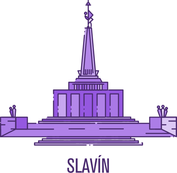 Nálepka na stenu pamätník Slavín - Tenstickers