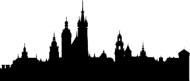 Fantastisk krakow dekorativt vinyl-skyline-klistermærke - TenStickers