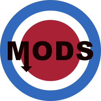 Mod sign motorcycle decal - TenStickers