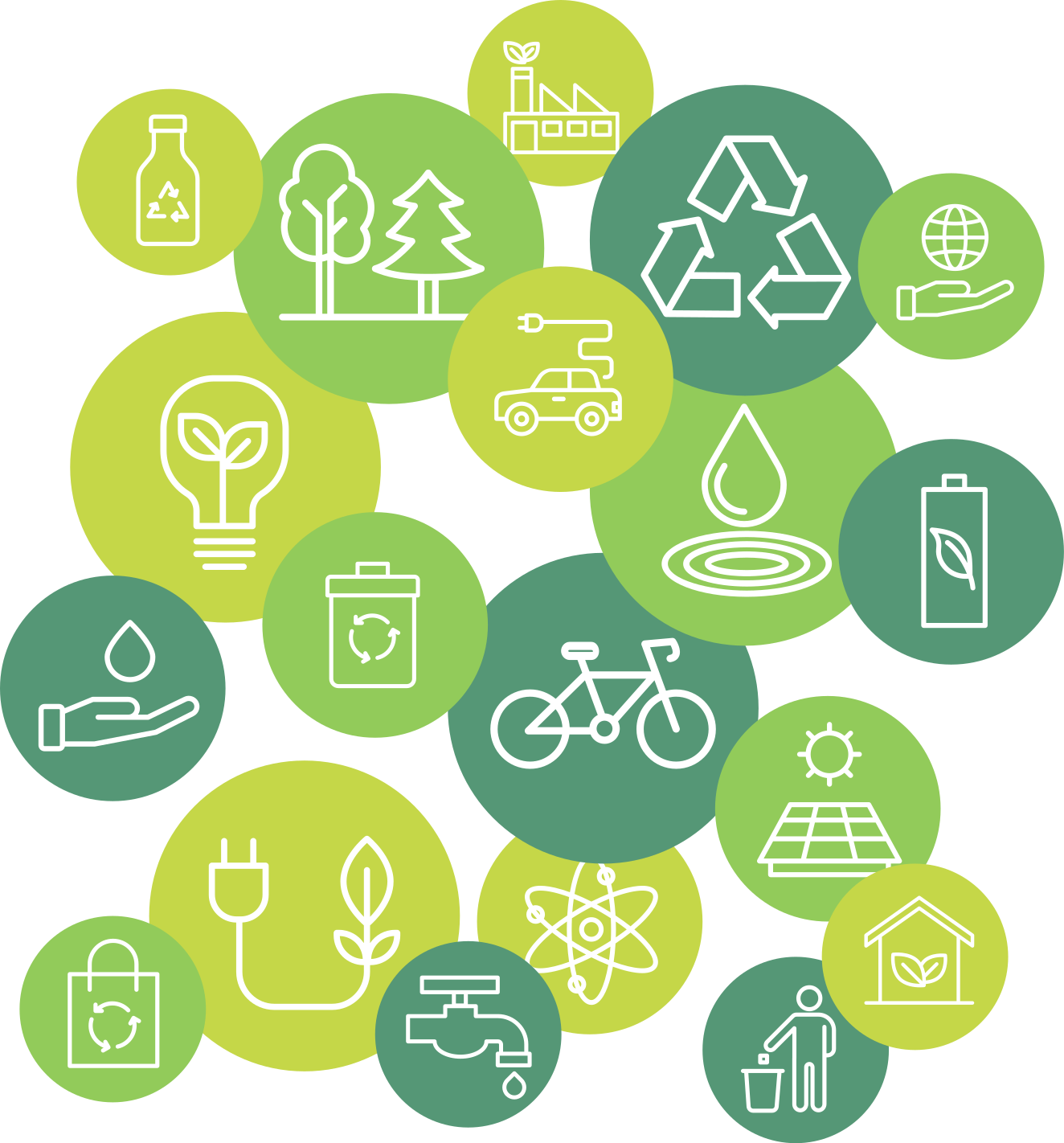 Vinilo icono nube de ecoacciones - TenVinilo