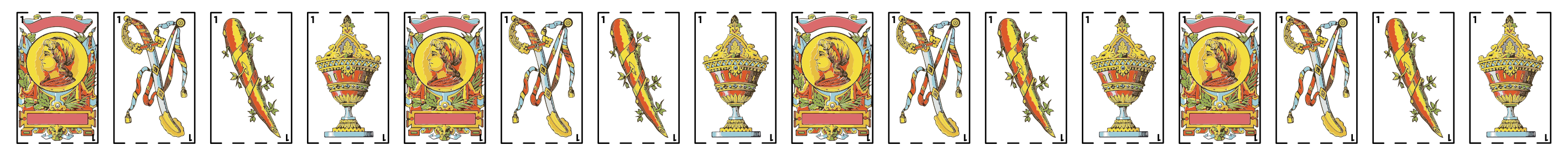 Vinilo pared baraja de cartas - TenVinilo