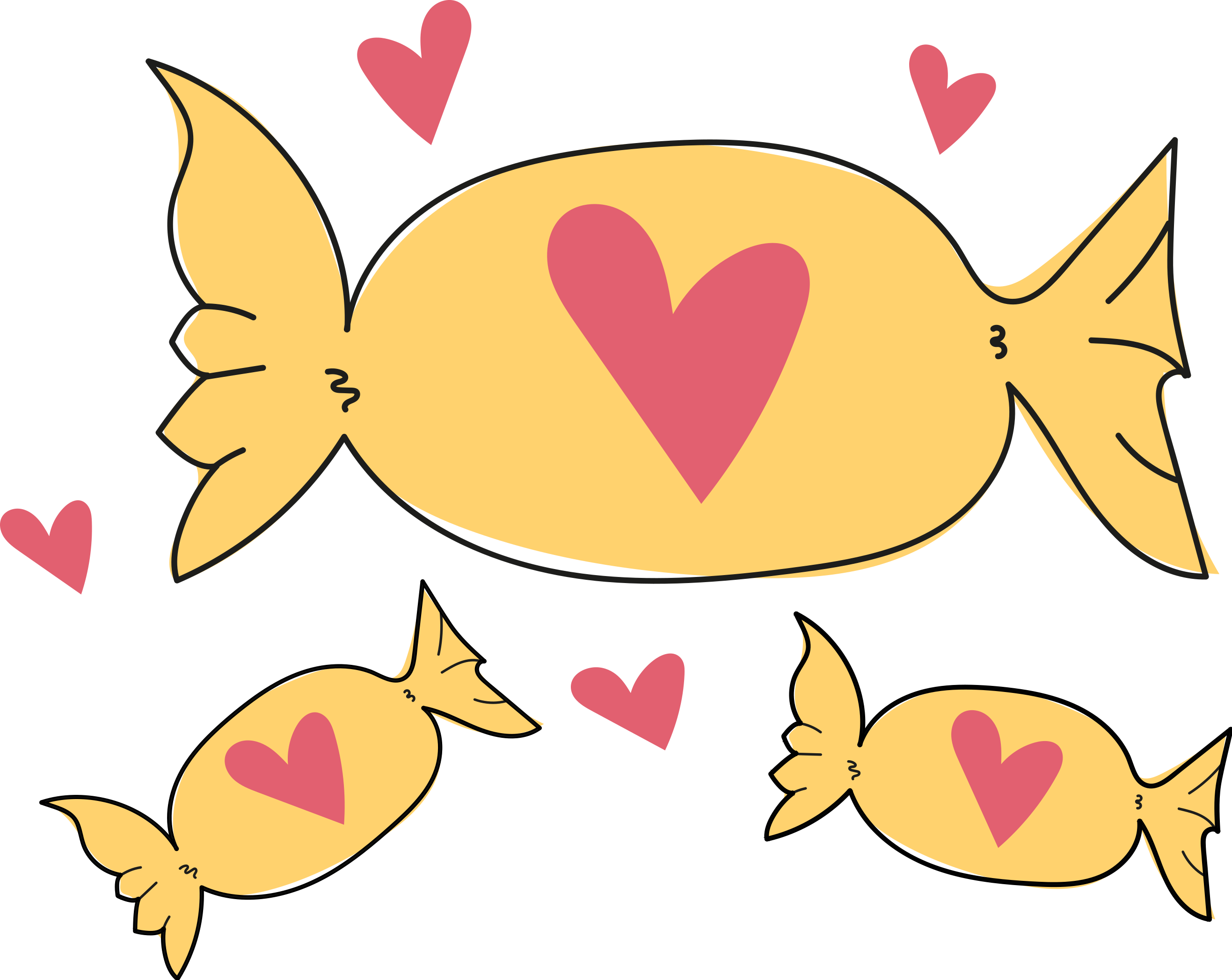 Vinilo comida Amor Caramelos - TenVinilo