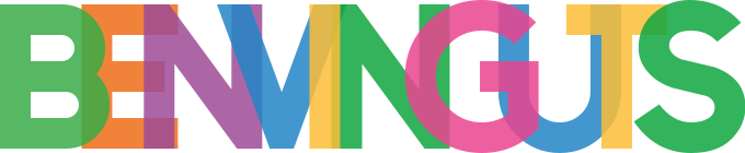 Vinilo para recibidor hogar Benvinguts en colores - TenVinilo