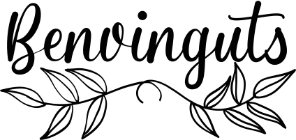 Vinilo para recibidor hogar caligrafía benvinguts - TenVinilo