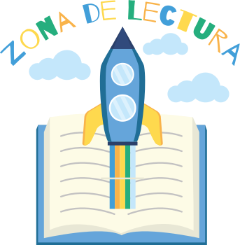 Vinilo educativo Zona de Lectura Cohete - TenVinilo