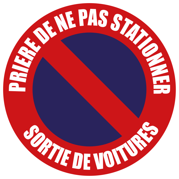 Sticker Garage sortie de voitures - TenStickers