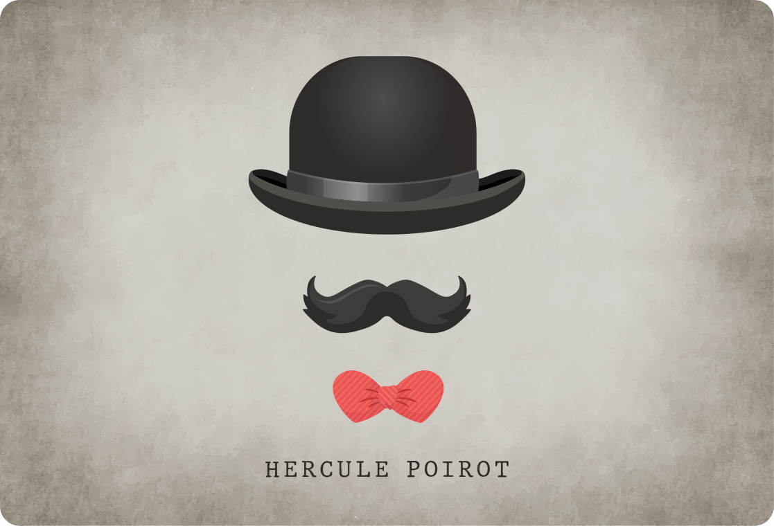 Poirot Iconic laptop vinyl skin decal - TenStickers