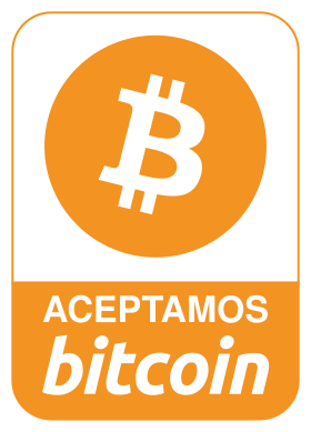 Vinilo para cristales aceptamos Bitcoins - TenVinilo