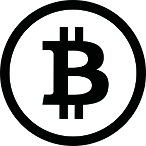 Vinilo para cristales símbolo Bitcoin monocolor - TenVinilo