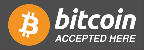 Vinilo para cristales Bitcoins accepted here - TenVinilo