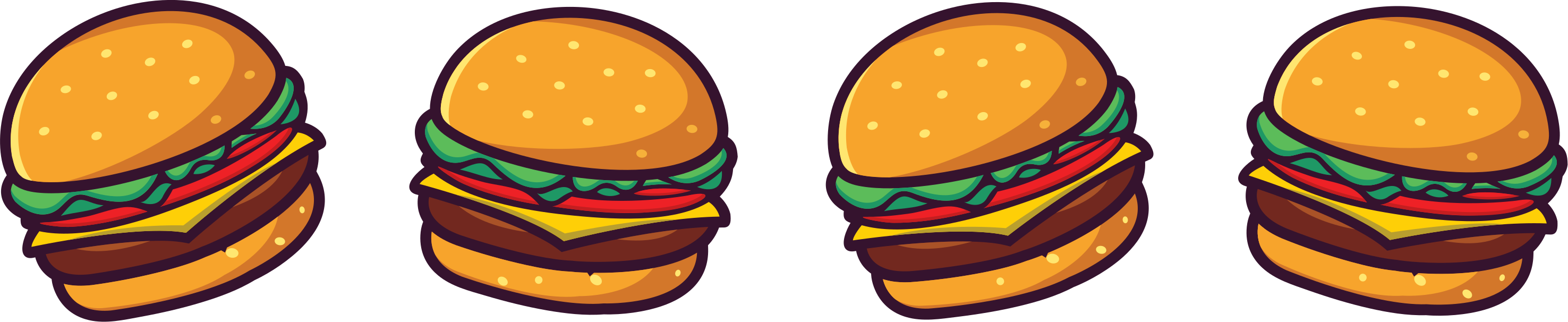 Cenefa adhesiva cocina para hamburguesería - TenVinilo