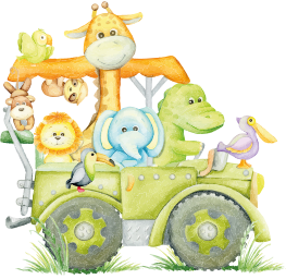 Vinilo animal salvaje todoterreno infantil - TenVinilo