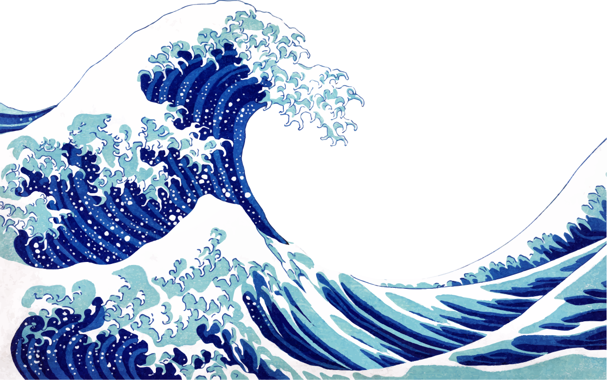 Kanagawa wave marine decal - TenStickers
