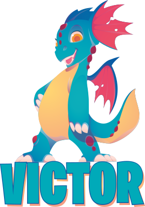 Vinilo dragón infantil personalizado - TenVinilo