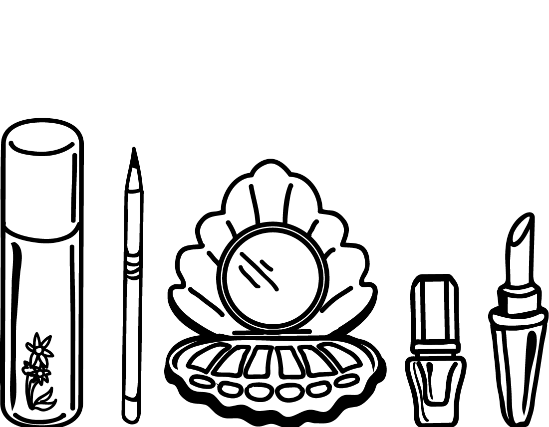 Pegatina pequeña de maquillaje - TenVinilo