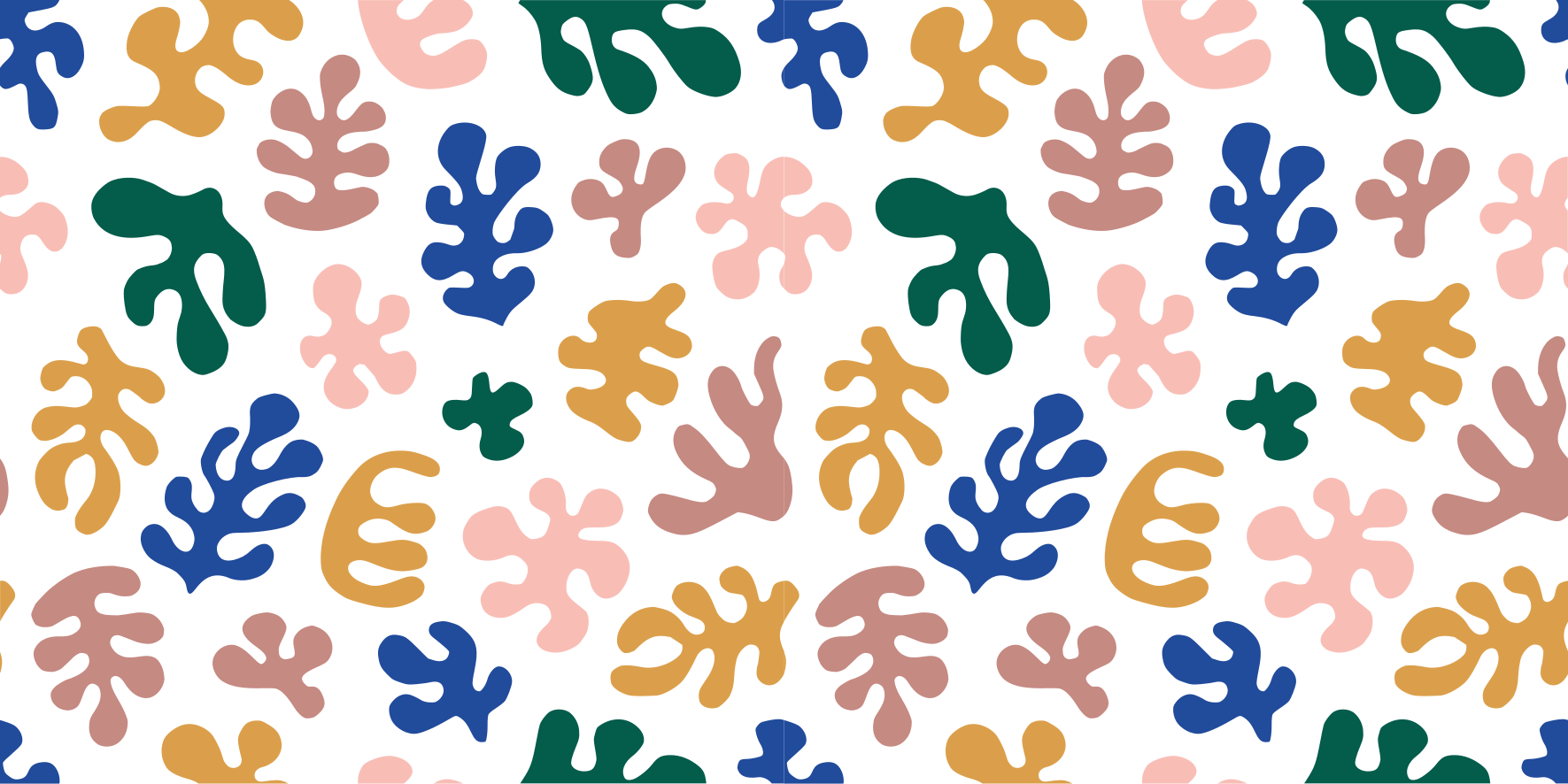 Sticker Meuble feuilles art abstrait coloré - TenStickers